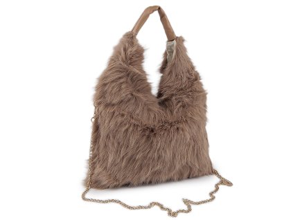 Kožešinová kabelka (Balení 1 ks, Varianta 1 krémová nejsvět.)
