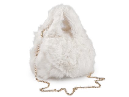 Kožešinová kabelka (Balení 1 ks, Varianta 1 krémová nejsvět.)