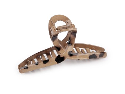 Skřipec do vlasů zvířecí vzor (Balení 1 ks, Varianta 7 béžová světlá)