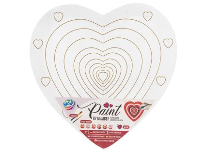 28307 malovani na platno podle cisel bile srdce