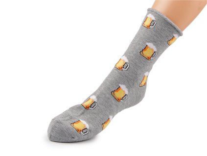 Pánské ponožky thermo se zdravotním lemem - pivo (Balení 2 pár, Varianta (vel. 39-42) mix náhodný)