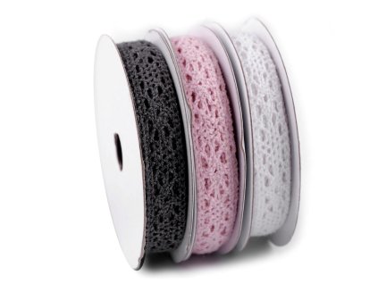 Bavlněná krajka mix šíře 13 mm (Balení 3 ks, Varianta mix č. 2)