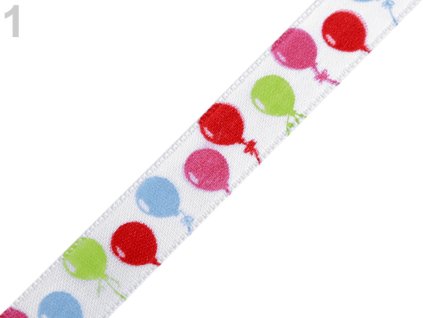 Saténová stuha balónky 14mm