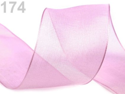 Monofilová stuha šíře 40mm - fialová lila