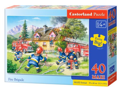 27814 3 puzzle castorland maxi 40 dilku hasici