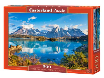 24345 puzzle castorland 500 dilku torres del paine patagonia chile