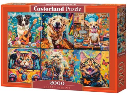 28778 puzzle castorland 2000 dilku vyber si sveho mazlicka