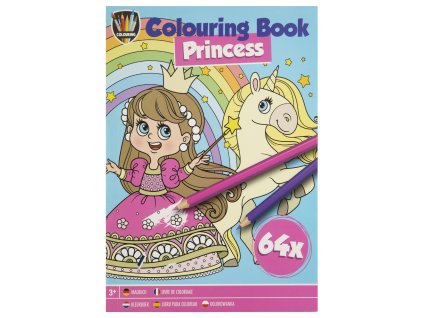 28880 kniha omalovanek 64 listu princezna