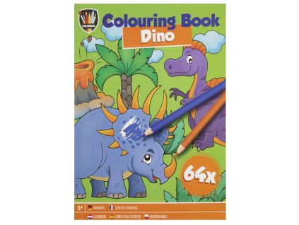28883 kniha omalovanek 64 listu dino