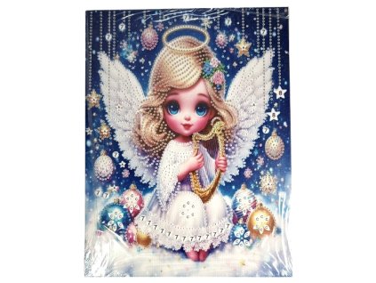 30165 1 diamantovy obrazek na platne 23 x 30 cm andelicek