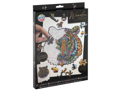 30408 4 drevene puzzle 130 dilku tygr