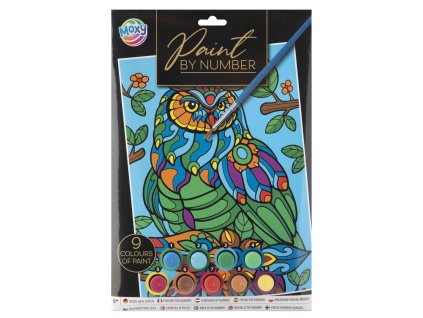 30906 1 malovani podle cisel 22x30 cm sova