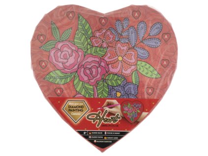 30909 diamantovy obrazek na platne 29cm ruze