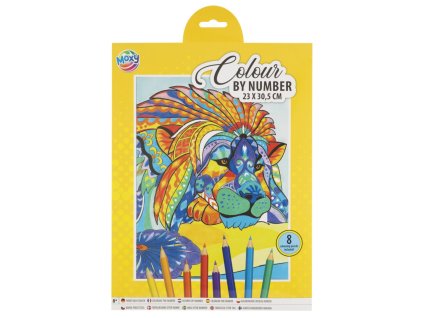 31404 1 kresleni podle cisel a4 8 pastelek lev