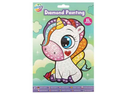 31458 diamantovy obrazek xl kaminky jednorozec