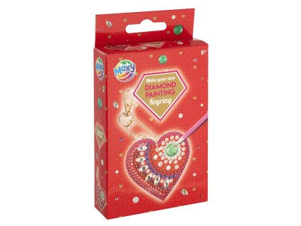 31935 diamantovy privesek na klice batoh kabelku cervene srdce