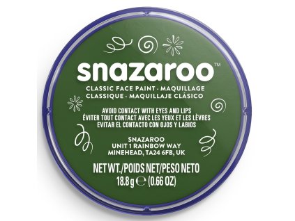 19302 766416184559 snz classic face paint 18ml dark green closed