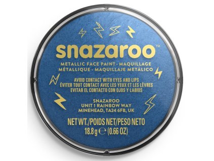 18546 766416183316 snz metallic face paint 18ml electric blue closed