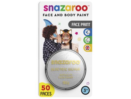 33357 766416117663 snz metallic face paint blister electric silver 18ml dhi