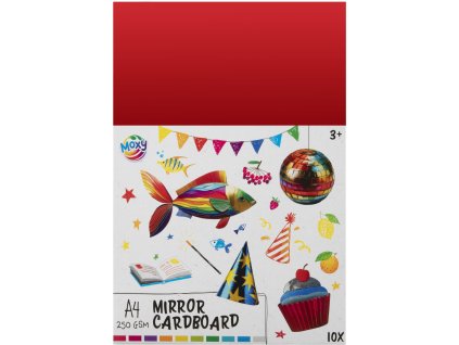 33450 1 barevne zrcadlove papiry a4 250 gms 10 listu