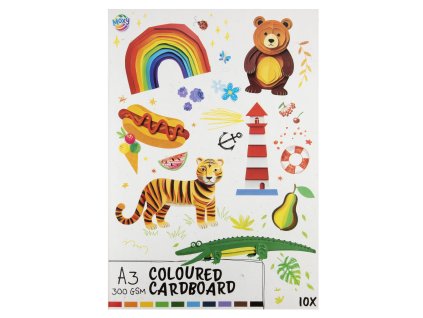 33468 barevny papir a3 300 gsm 10 listu