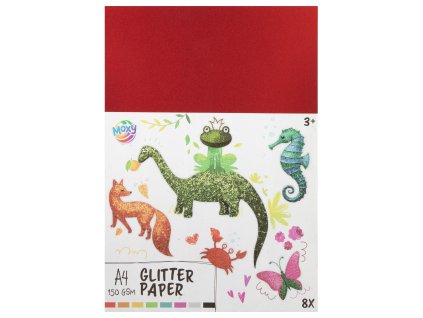 33474 glitrovy papir a4 150 gms 8 listu