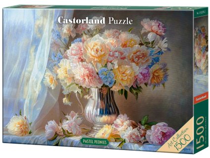 33723 puzzle castorland 1500 dilku peonies art collection