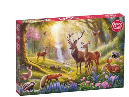 34044 puzzle 500d cherry pazzi the forest heart