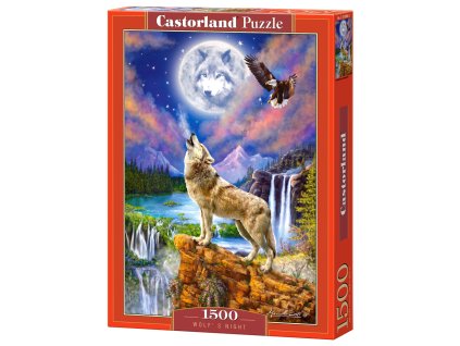 21846 3 puzzle castorland 1500 dilku vlk v noci