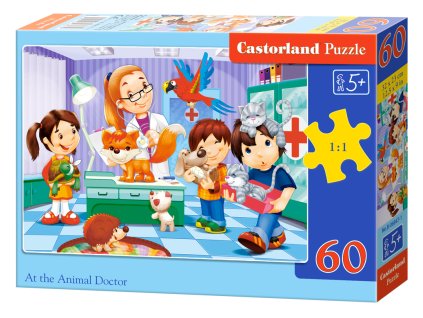 34395 1 puzzle castorland 60 dilku u veterinare at the animal doctor