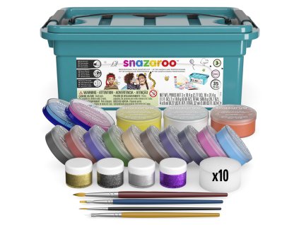 34482 766416855435 snz pro face painters kit 35pc open