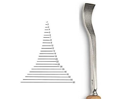 Dláto Stubai ostré zkosené 5521 – šířka 6mm (Barva šířka 6mm)