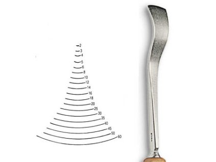 Dláto Stubai na lžíce ploché 5534 – šířka 6mm (Barva šířka 6mm)