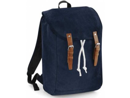 Plátěný batoh Camel bez kapes – tmavě modrý / navy (Barva tmavě modrý / navy)