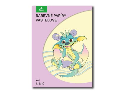 136485 barevny papir pastelovy mix 8 barev