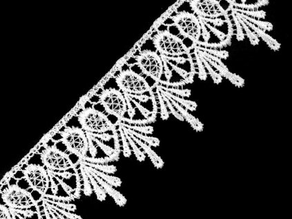 Vzdušná krajka šíře 55 mm (Balení 13.5 m, Varianta 3 černá)