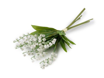 Umělé konvalinky svazek (Balení 1 svaz., Varianta bílá)