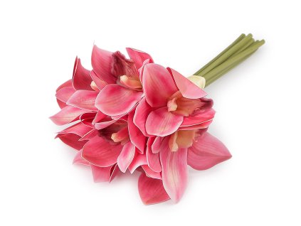 Umělá orchidej svazek (Balení 1 svaz., Varianta 1 krémová světlá)