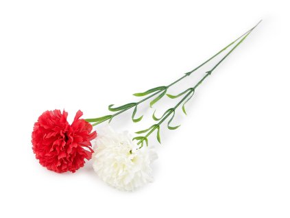 Umělý karafiát (Balení 1 ks, Varianta 1 bílá)