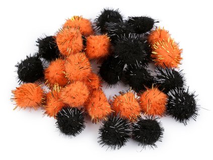 Bambulky s lurexem Ø20 mm (Balení 1 sáček, Varianta 1 bílá)