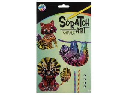 31296 1 skrabaci obrazek s doplnky zviratka