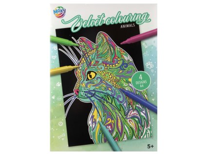 31911 1 sametove omalovanky 4xa4 zvirata