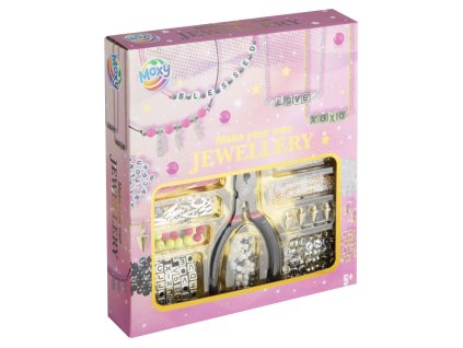 31926 1 sada na vyrobu sperku vcetne klesticek ruzova