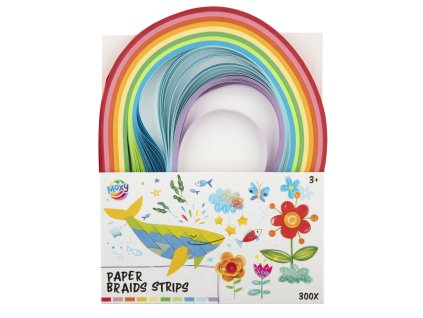 33465 barevne papirove prouzky na quilling 300 ks