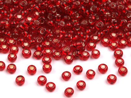 Rokajl Preciosa 8/0 - 3 mm s průtahem (Balení 20 g, Varianta 57060 zelená pastelová)