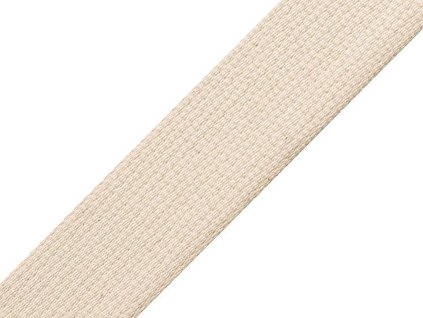 Bavlněný popruh šíře 30 mm (Balení 25 m, Varianta režná světlá)