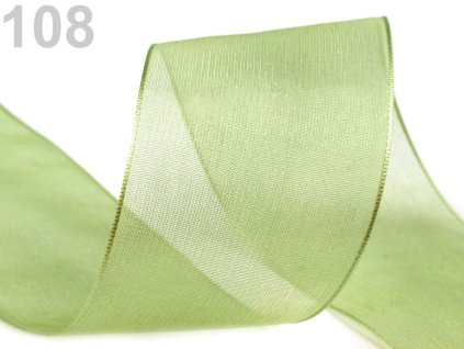 Monofilová stuha šíře 40mm - zelená
