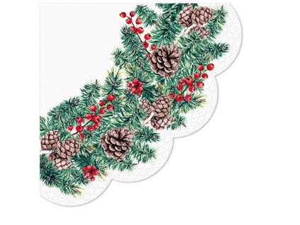 Ubrousky PAW Dekor Vánoční větev (SDR017300)