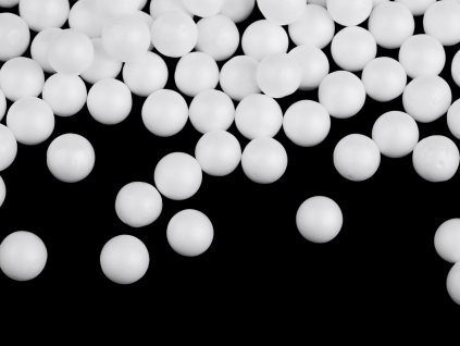 Polystyrenové kuličky Ø10; 12 mm (Balení 1 sáček, Varianta 1 (Ø10 mm) bílá)