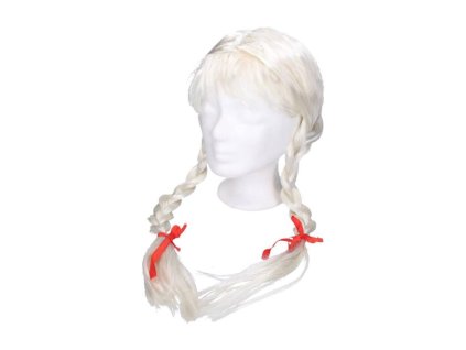 Maska Paruka blond s copánky / 003136